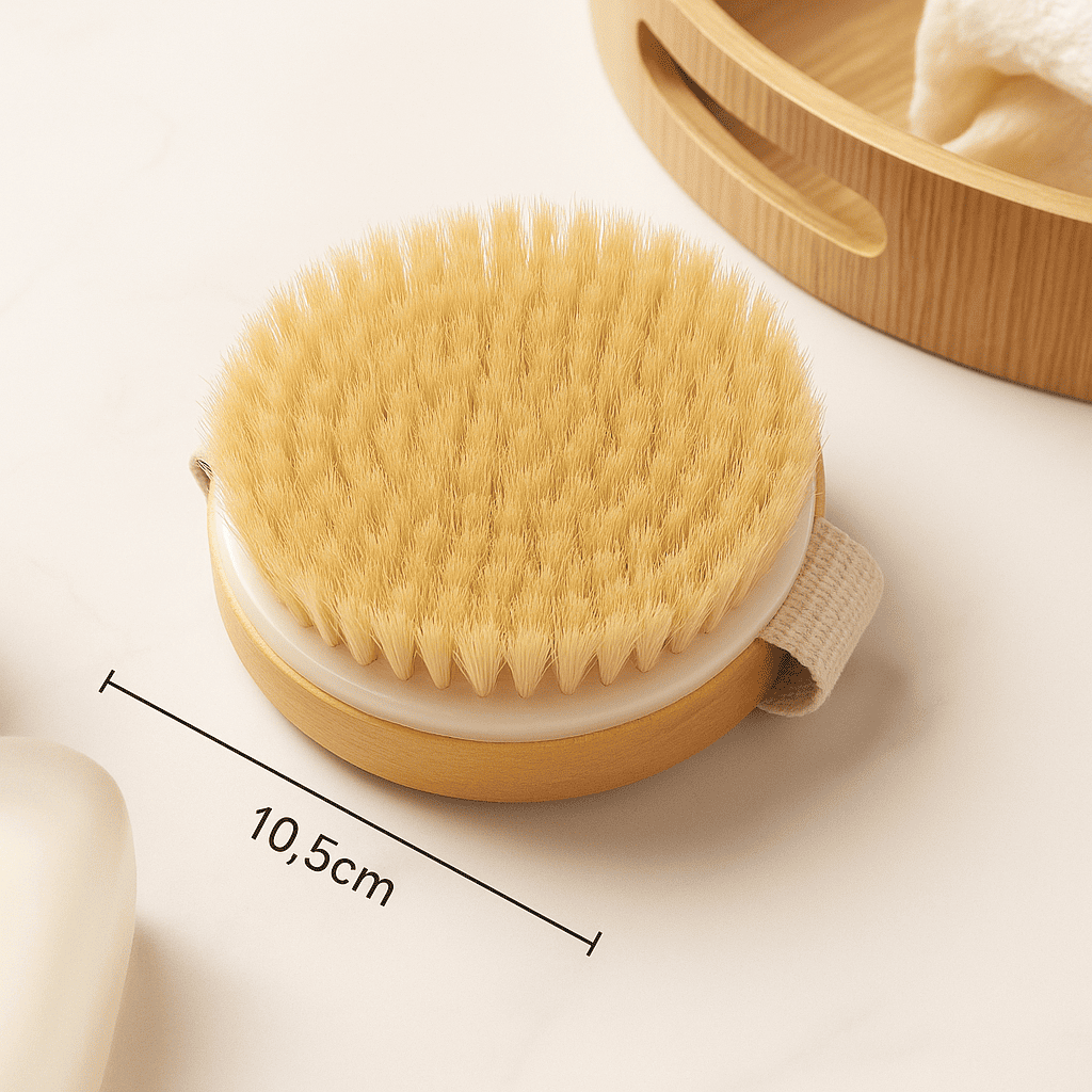 Holz Massagebürste mit Naturborsten