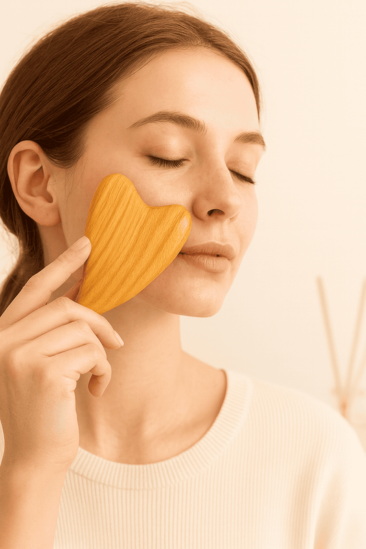 Sandelholz Gua Sha - handgefertigt