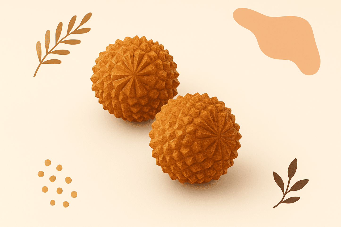 Zedernholz Massagebälle - 2er Set