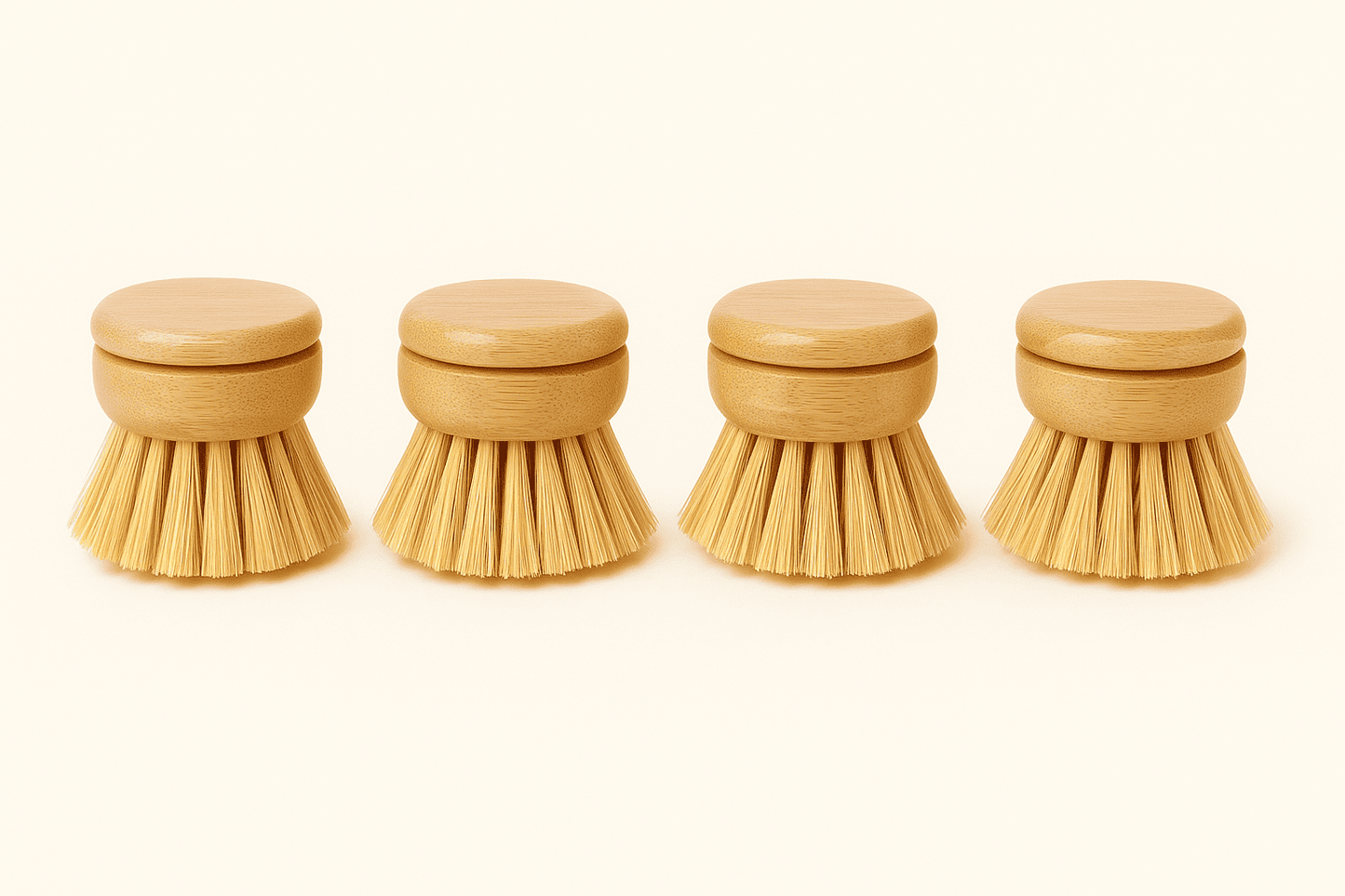 Austauschen des Bürstenkopfes auf den passenden Holzgriff