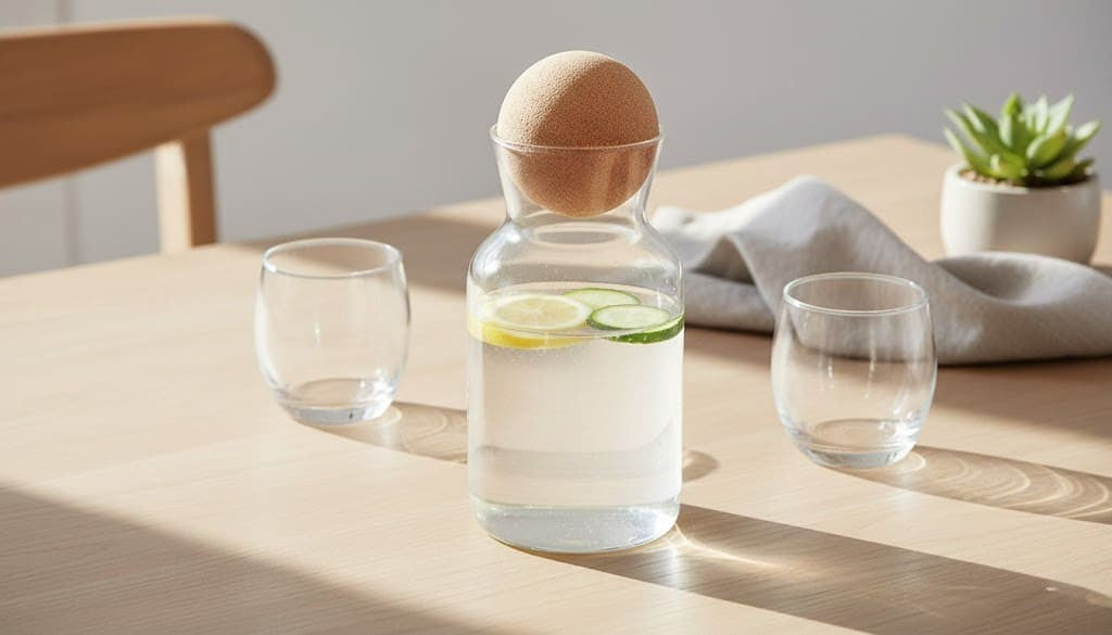 Nachhaltiger Faszienball aus natürlichem Kork als Yoga- und Fitness-Zubehör