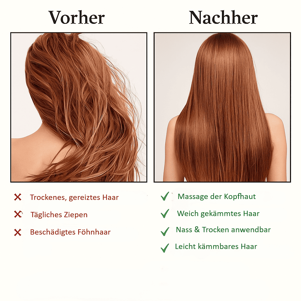 Bambus Haarbürste - antistatisch & sanft