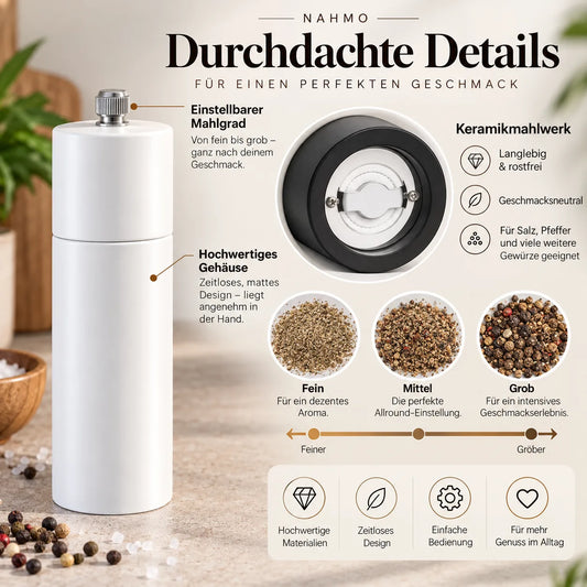 Gewürzmühle mit Keramikmahlwerk als Detailansicht