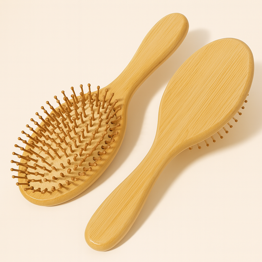Ovale Bambus-Haarbürste