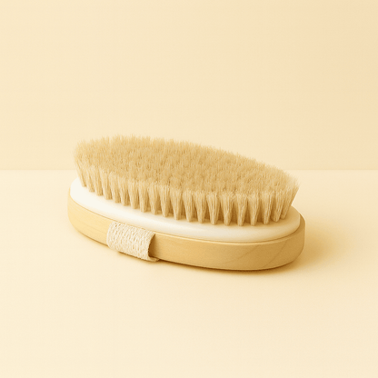 Körperbürste mit Naturborsten - Handbürste für Peeling & Massage