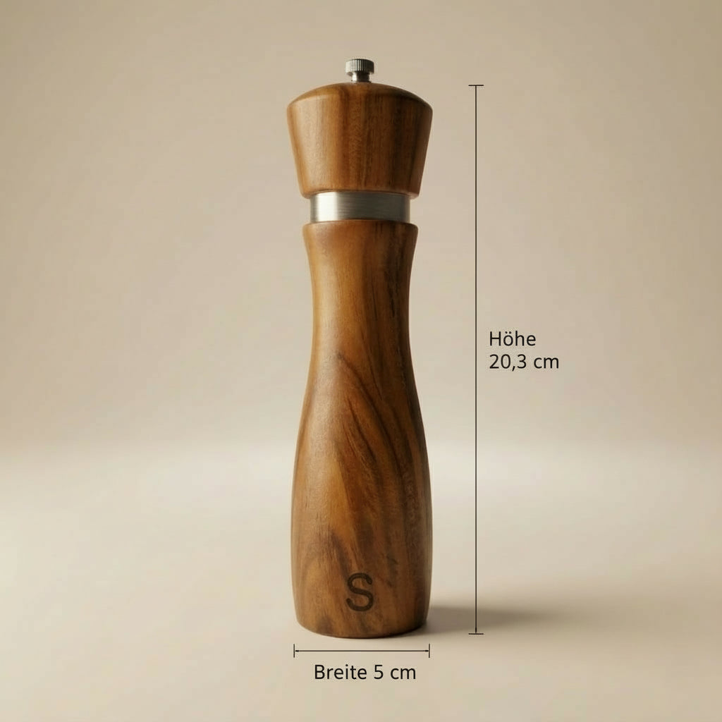 Akazienholz Salz & Pfeffermühle - 2er Set