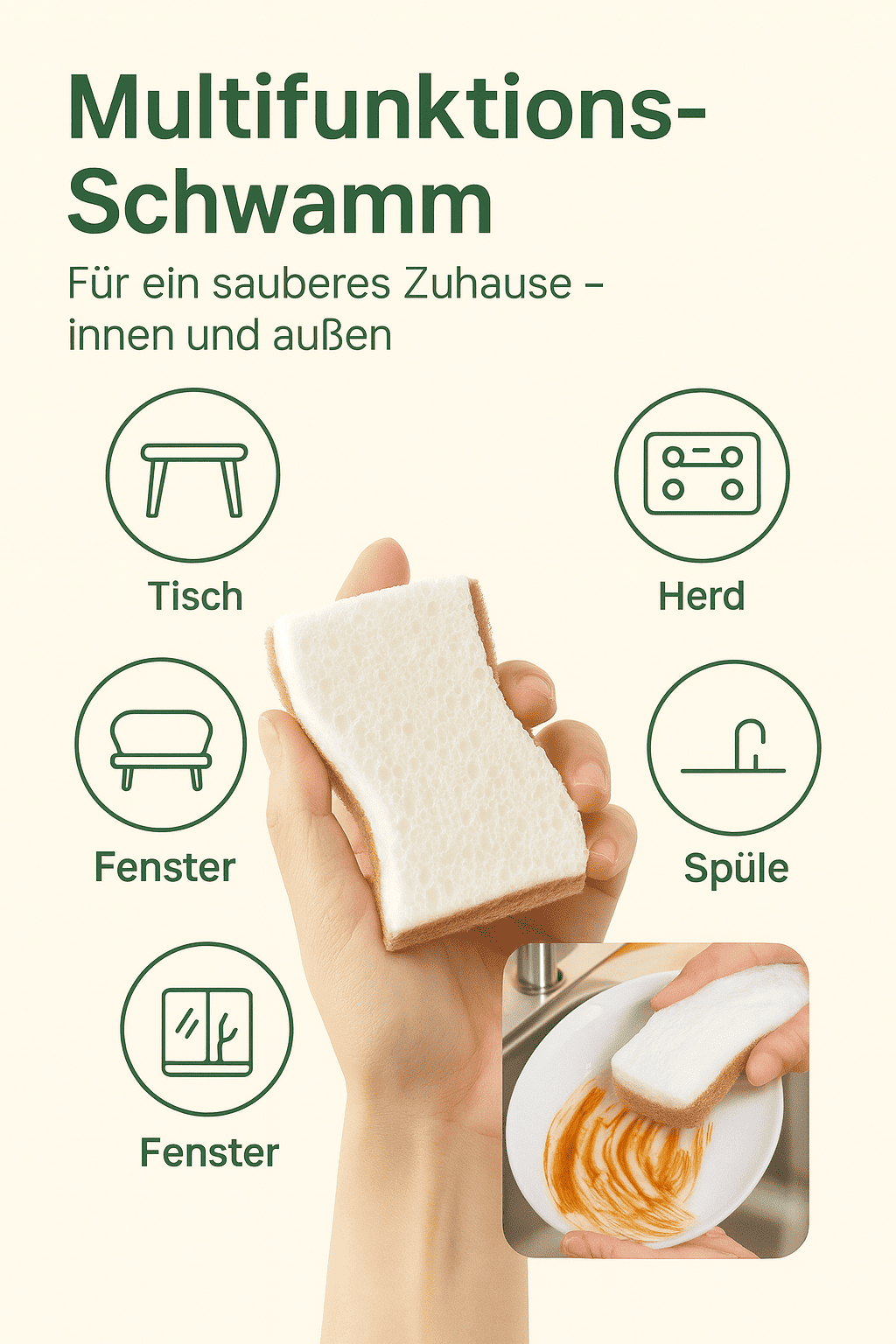 Kokosfaser Spülschwämme