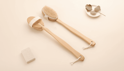 Holz Badebürste mit langem Stiel zur bequemen Rückenreinigung