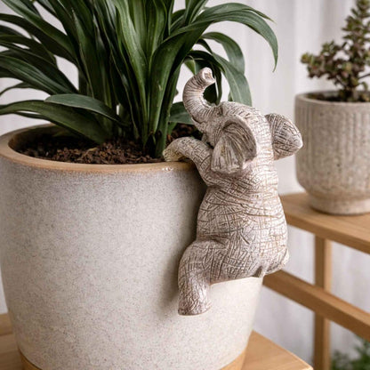 Blumentopf Elefant Deko – Hängender Elefant für Pflanzen & Garten – Nahmo