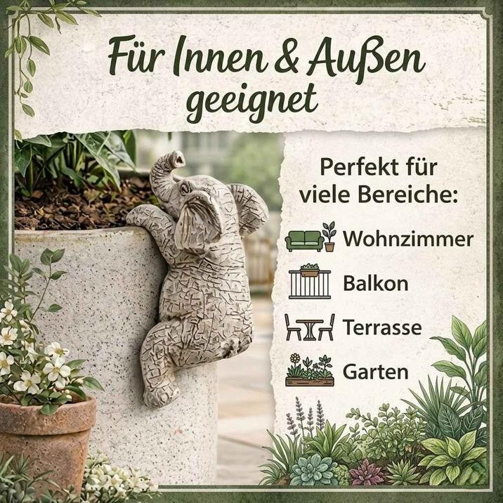 Elefant Blumentopf Dekoration geeignet für Innenbereich und Garten
