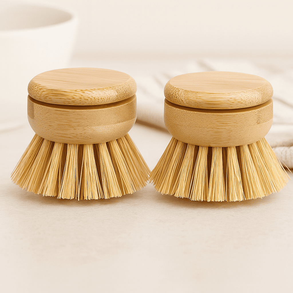 Ersatz Bürstenköpfe aus Bambus im Set für die Spülbürste