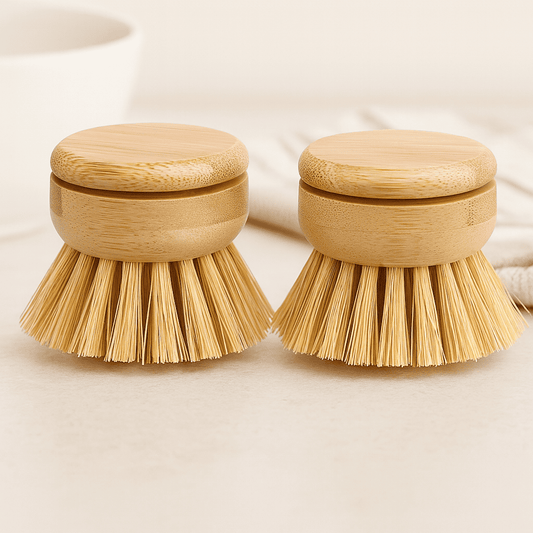 Ersatz Bürstenköpfe aus Bambus im Set für die Spülbürste