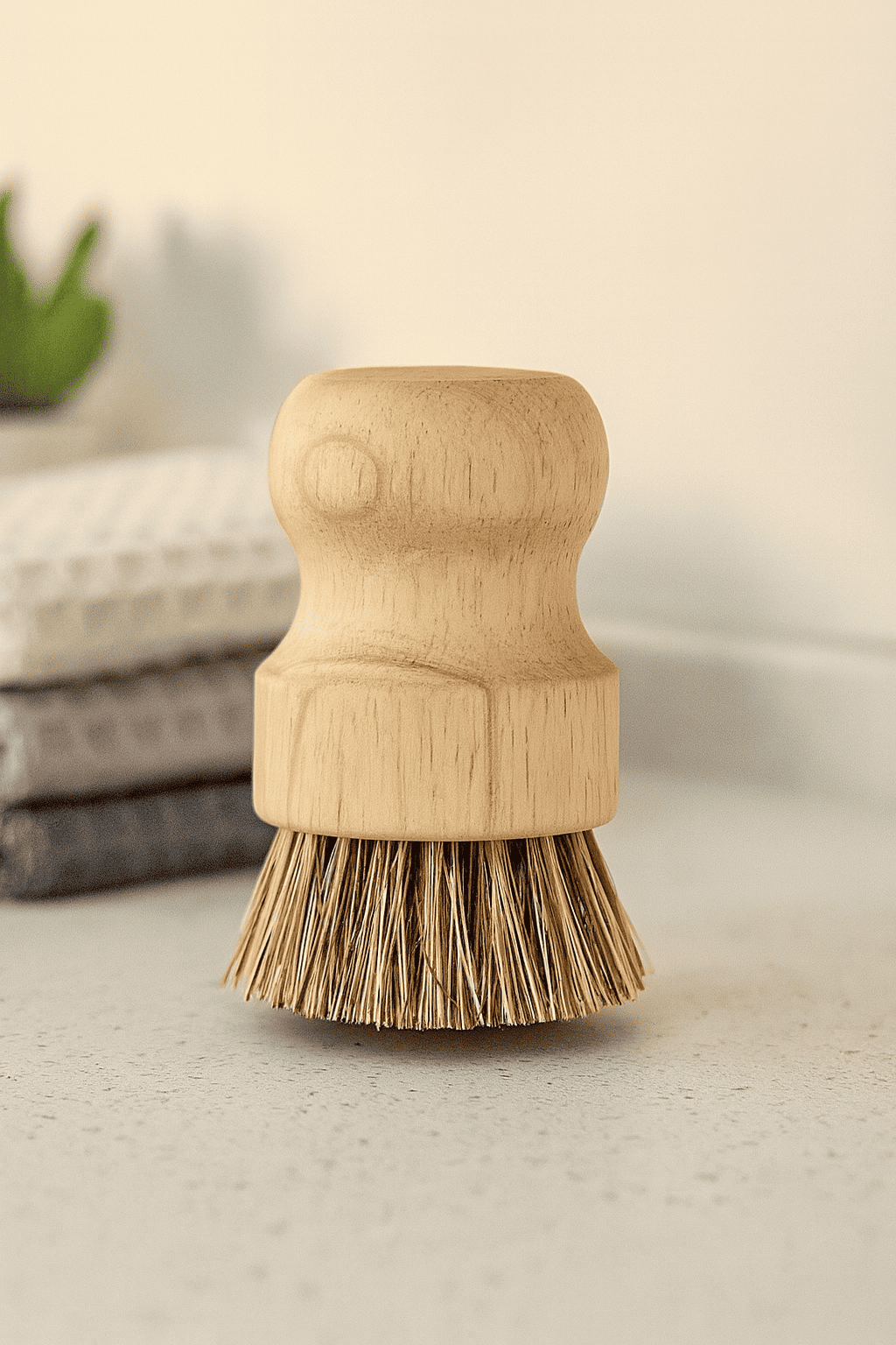 Robuste Spülbürste mit Holzgriff und Kokosborsten für die Küche