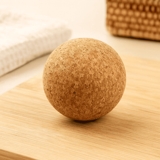 Runder 5cm Kork Massageball für Faszien und Triggerpunkte