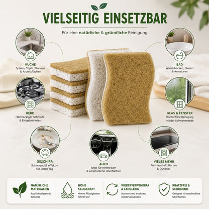 Vielseitig einsetzbarer Reinigungsschwamm für Küche Bad Herd Glas und Haushalt